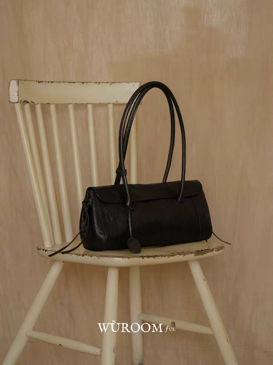 Flap Closure Baguette Bag