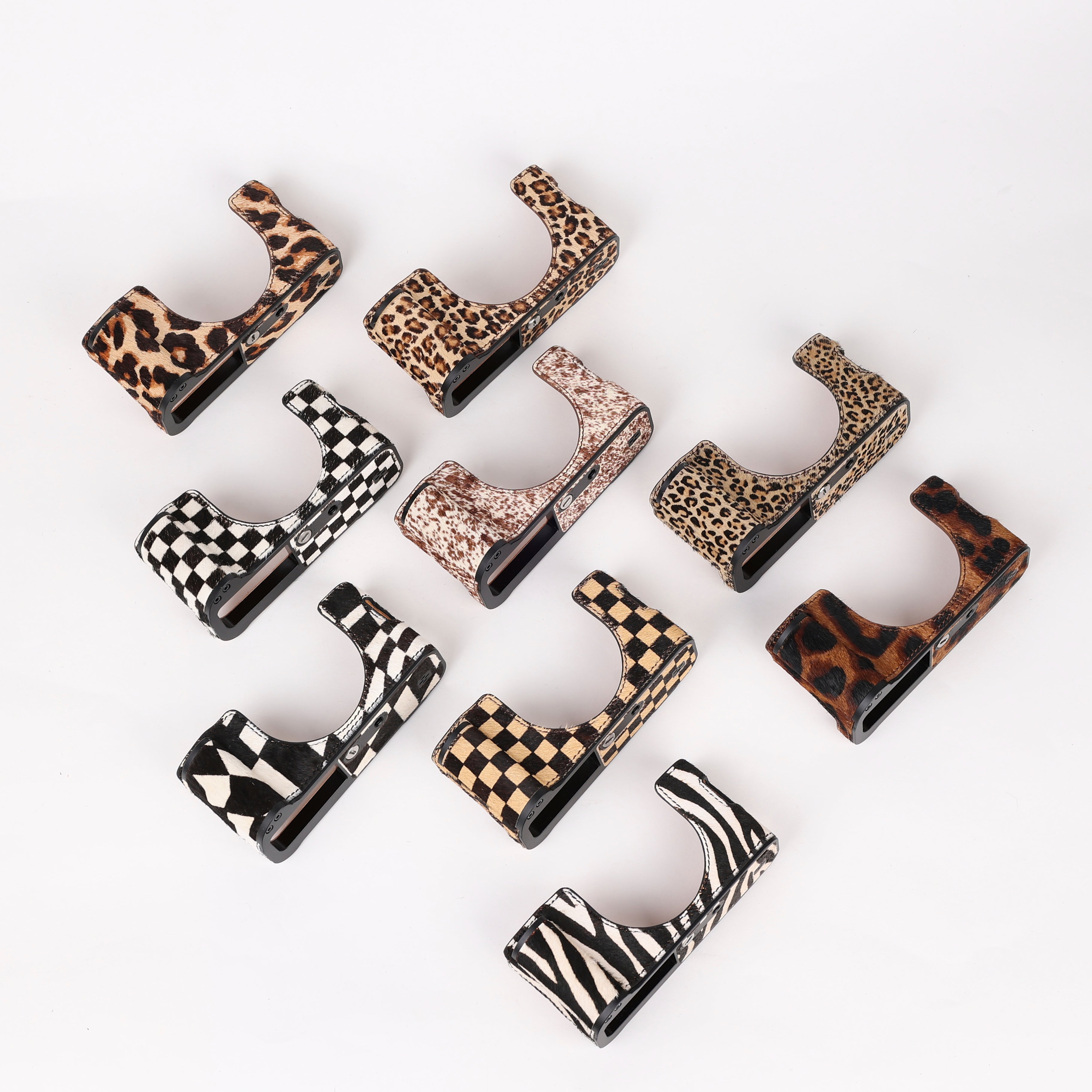 Cam-in Small Leopard Print Horsehair Fur Case | Fujifilm