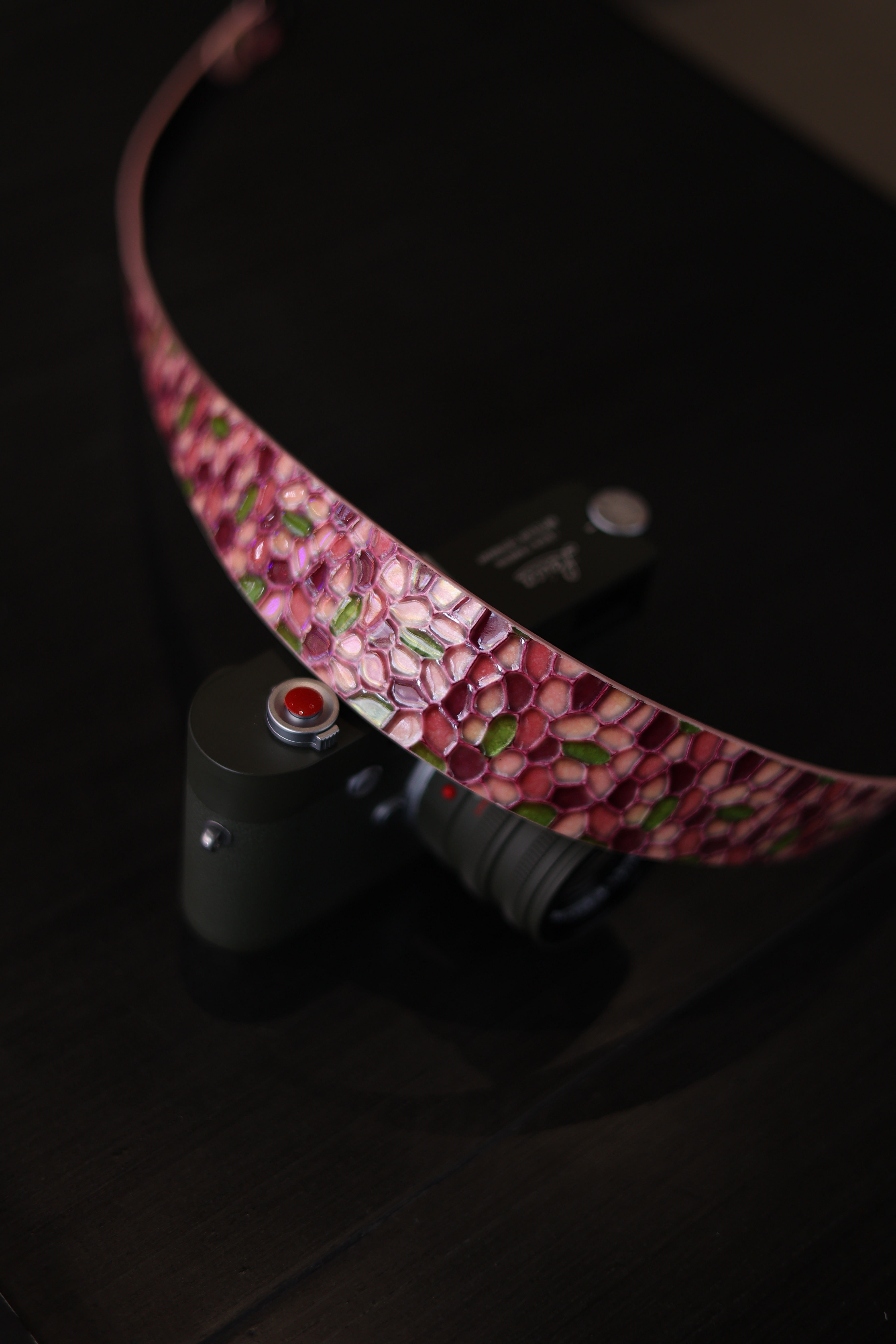 Italian Embossed Camera Strap