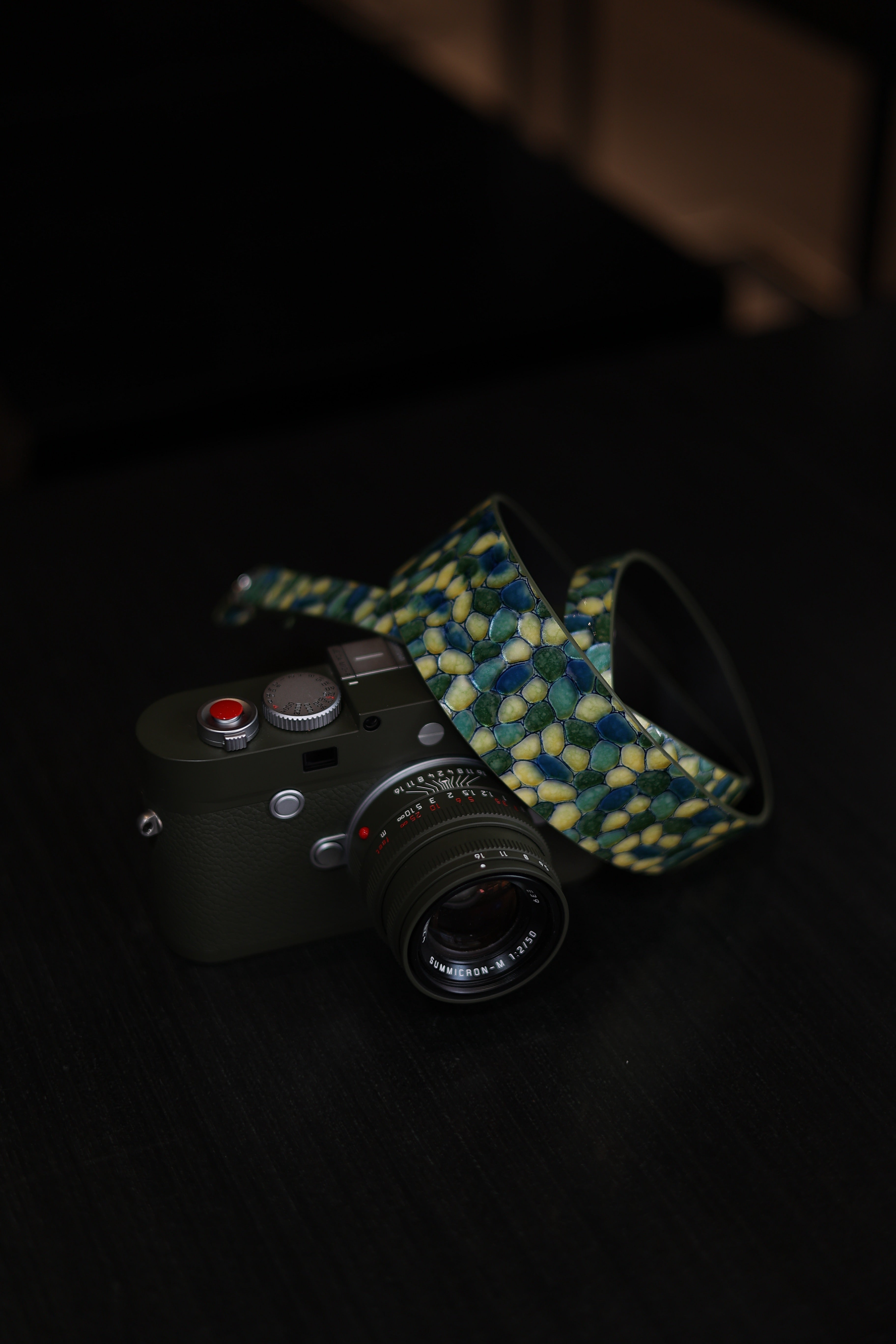 Italian Embossed Camera Strap