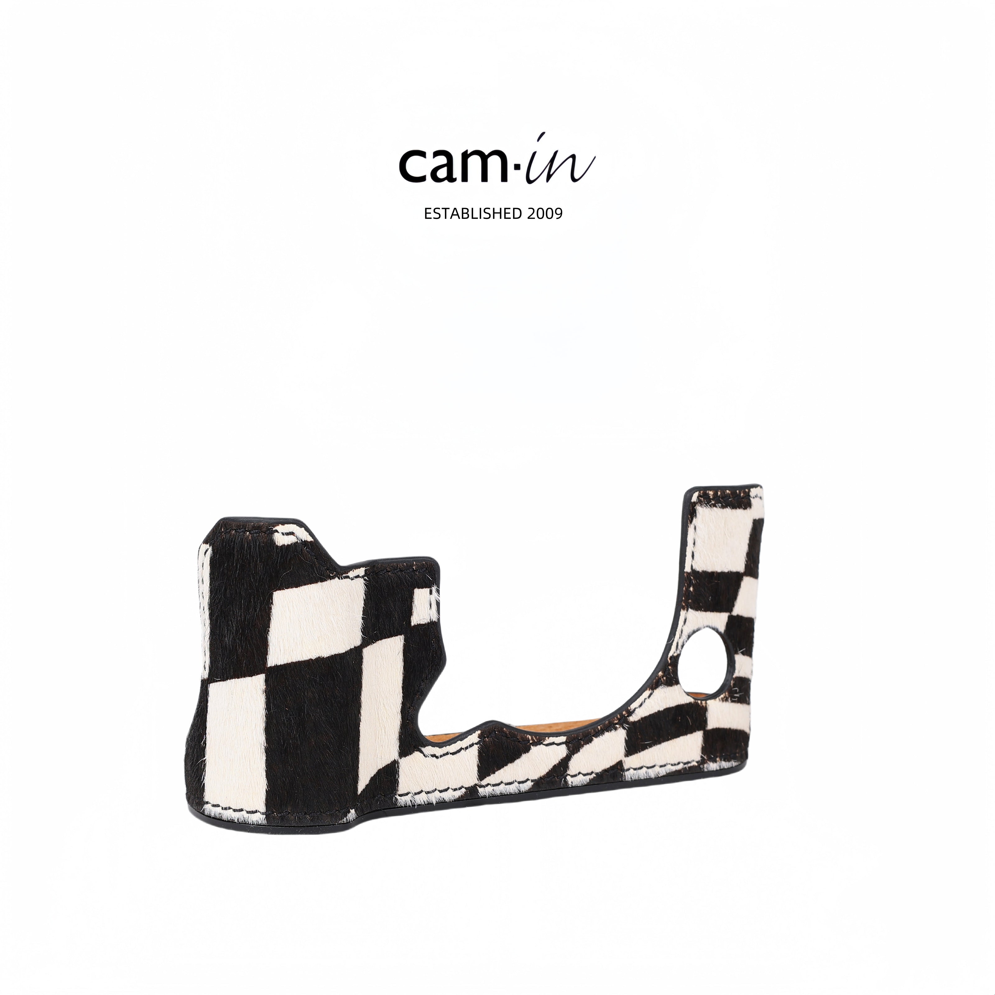 Cam-in Small Leopard Print Horsehair Fur Case | Fujifilm